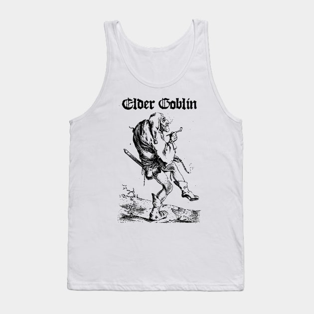 Elder Goblin - For the Glory of Blackholm Black Tank Top by Serpent’s Sword Records